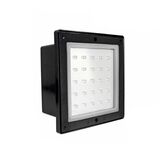 Alluminium body of Recessed Square big lighting fitting 9661 IP54 25led cool white