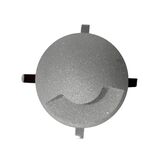 Aluminium cover of wall recessed spot light 9503 1window silver