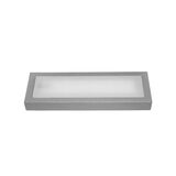 Wall mounted Lighting Fitting Rectangular 9737 IP54 21Led 230V grey frame Warm White