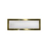 Wall mounted Lighting Fitting Rectangular 9737 IP54 21Led 230V antique brass frame Cool White