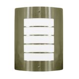 Wall mounted Inox Lighting Fitting with reels rectangular D300x225x90 E27 IP44 antique brass