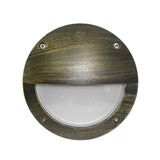 Wall/ceiling Aluminum Round light with shade 9722 IP54 G9 230V golden black body frosted glass