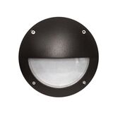 Wall/ceiling Aluminum Round light with shade 9722 IP54 G9 230V grained rust body frosted glass