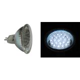 LED ΛΑΜΠΑ PAR16 ΜΕ 24LED 1.4W 12VDC 30° ΨΥΧΡΟ 6200Κ