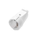 Female schuko Socket PVC PP White