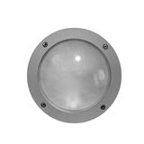 Wall/ceiling Aluminum Round light 9721 IP54 G9 230V grey body frosted glass