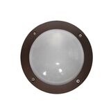 Wall/ceiling Aluminum Round light 9721 IP54 G9 230V grained rust frosted glass