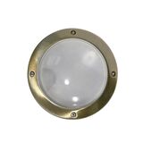Wall/ceiling Aluminum Round light 9721 IP54 G9 230V antique brass frosted glass