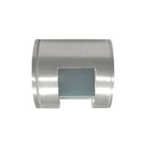 Wall mounted Aluminum Cilindrical 1side lighting fitting 9098 G9 IP44 satin body