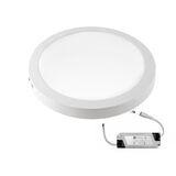 LED ΦΩΤΙΣΤΙΚΟ ΟΡΟΦΗΣ ΑΛΟΥΜΙΝΙΟΥ ΣΤΡΟΓΓΥΛΟ 24W 6300K ΛΕΥΚΟ