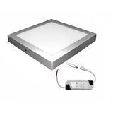 Wall Mounted LED Slim Downlight 25W Square 3000K Silver D300