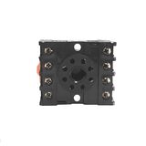 Relay socket 8pin square black