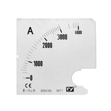 Plate for Analog Ammeter 96x96 3000/5A