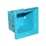 Plastic box for wall fitting of recessed Square lighting fitting 9632