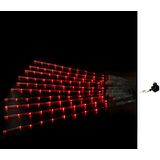 Clear Garden stick lights h1m with 8Led red 24V, with transformer 230V