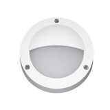 Wall/ceiling Aluminum Round light with shade 9092 IP54 G9 230V white body frosted glass