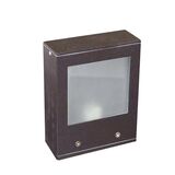 Wall mounted Aluminum 1side Square lighting fitting 9101-A G9 IP54 grained rust body