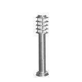 Ground Pillar Inox Lighting Fitting with shade h45cm E27 IP44 satin