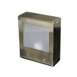 Wall mounted Aluminum 1side Square lighting fitting 9101-A G9 IP54 antique brass body