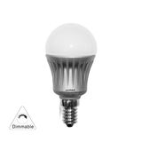 LED ΣΦΑΙΡΙΚΟ AΣΗΜΙ ΑΛΟΥΜΙΝΙΟ Ε14 5W 230V ΝΤΙΜΑΡΙΖΟΜΕΝΟ ΨΥΧΡΟ