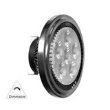 LED ΛΑΜΠΑ ΑΛΟΥΜΙΝΙΟΥ AR111 12W 12VAC/DC ΝΤΙΜΑΡΙΖ.25° ΨΥΧΡΟ