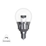 Led G45 E14 Clear Silver Alumin. Base 230V 5W Dimmable Warm White