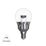 LED ΛΑΜΠΑ ΣΦΑΙΡΙΚΟ ΔΙΑΦΑΝΟ ΑΣΗΜΙ ΑΛΟΥΜΙΝ.Ε14 5W ΝΤΙΜΑΡ.ΘΕΡΜΟ