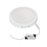 LED ΦΩΤΙΣΤΙΚΟ ΟΡΟΦΗΣ ΑΛΟΥΜΙΝΙΟΥ ΣΤΡΟΓΓΥΛΟ 18W 4000K ΛΕΥΚΟ