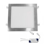 LED ΦΩΤΙΣΤΙΚΑ ΨΕΥΔΟΡΟΦΗΣ ΑΛΟΥΜ.ΤΕΤΡΑΓ.25W 6300K 120°ΣΑΤΙΝΕ