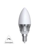 LED ΛΑΜΠΑ ΚΕΡΑΚΙ ΑΣΗΜΙ ΑΛΟΥΜΙΝΙΟ Ε14 6W NTIΜΑΡΙΖΟΜΕΝΟ ΨΥΧΡΟ