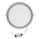 Led Down Light 24W Round Slim Type 6300K 120° Silver D300