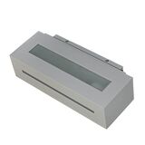 Aluminum Lighting Fitting Wall mounted double direction with slide  7271-A IP44 280x120x70mm E27 grey with frosted glass
