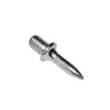 M6 dowel Nail 18mm bright zinc plate, round point, wide collar