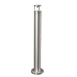 Ground Pillar Aluminum Culinder with base indirect Lighting Fitting 9107-650 GU10 IP54 satin