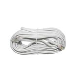 Telephone cord with male 6P4C on both ends 10m white