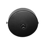 Canopy for ceiling chandelier cover black