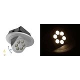 Power led fitting DA18W 6x3W 18° warm white