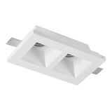 Recessed Gypsum spot double square GU10 D:215*125 h:60mm