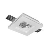 Recessed Gypsum spot square GU10 D:100*100 h:25mm