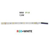 Led Strip Adhesive White PCB 5m12VDC 7.2W/m 5050 36L/m RGB White IP54