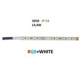 ΤΑΙΝΙΑ LED 5m 24VDC 14.4W/m 60LED RGB & ΛΕΥΚΟ 4000K IP54