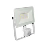 ΠΡΟΒΟΛΕΑΣ LED-SMD 20W ΜΕ ΑΝΙΧΝΕΥΤΗ ΚΙΝΗΣ.4100K IP65 ΛΕΥΚOΣ