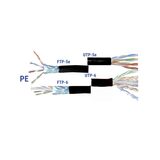 ΚΑΛΩΔΙΟ FTP Cat5e PE ΧΑΛΚΟΥ (CU) ΑΝΘΥΓΡΟ ΜΑΥΡΟ 4x2x24AWG