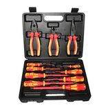 Tool set 11pcs VDE 1000V in plastic case