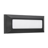 LED WALL LUMINAIRY PC RECTANGLE 4W 3000K IP65 GRAPHITE