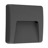 LED LUMINAIRY PC INDIRECT LIGHTING SQUARE 3W 3000K IP65 GRAPHITE