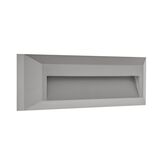 LED LUMINAIRY PC WALL INDIRECT LIGHTING RECTANGLE 2W 3000K IP65 GREY