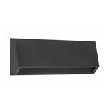 LED LUMINAIRY PC WALL INDIRECT LIGHTING CURVED RECTANGLE 4W 3000K IP65 GRAPHITE