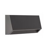 LED LUMINAIRY PC WALL INDIRECT LIGHTING CURVED RECTANGLE 3W 3000K IP65 GRAPHITE