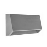 LED LUMINAIRY PC WALL INDIRECT LIGHTING CURVED RECTANGLE 3W 3000K IP65 GREY